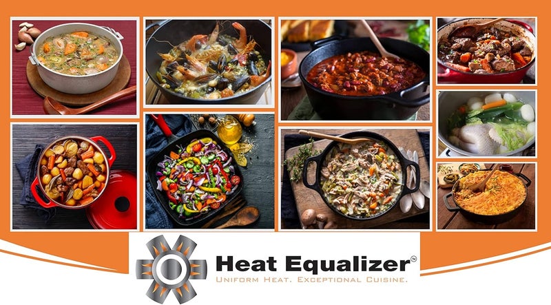Heat Equalizer -9.25 inch High-Polish Commercial-Grade Diffuser for Gas & Electric Stoves – Aluminum & Copper Alloy Hot Plate-Burner Cover-Simmer Plate - Image 4